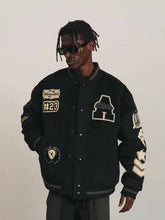 OHFRU embroidery patterns baseball jacket.