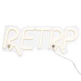 RETRP Custom LED Neon Sign, Personalized Text, Clear Acrylic