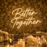 RETRP Better Together Wedding LED Neon Sign, Warm White