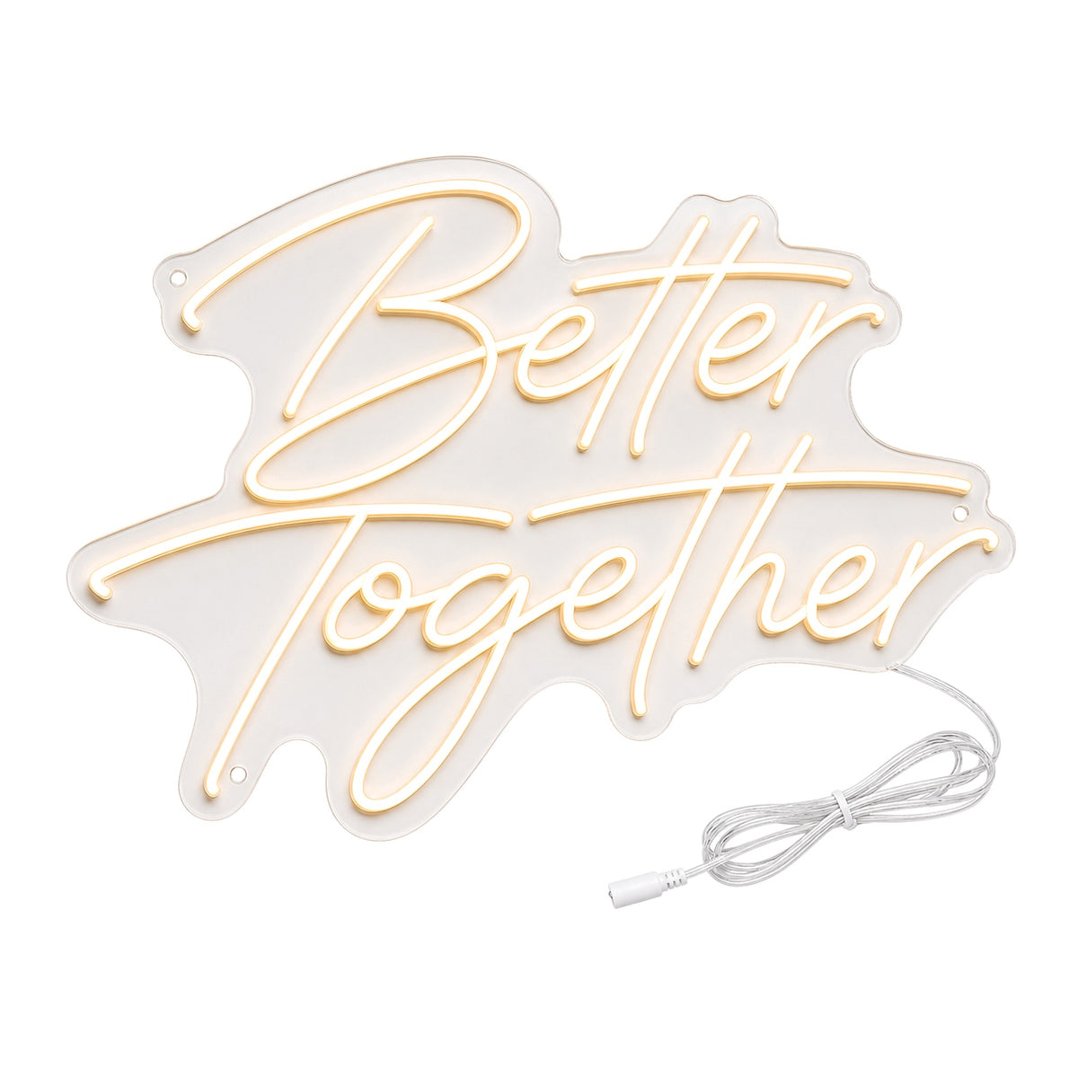 RETRP Better Together Wedding LED Neon Sign, Warm White