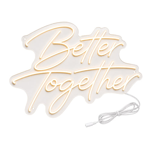 RETRP Better Together Wedding LED Neon Sign, Warm White