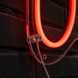RETRP Custom Bar LED Neon Sign, Red OPEN Light, Clear Acrylic