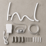 RETRP Custom LED Neon Sign, Personalized Text, Clear Acrylic