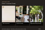 Lune 6 Petite Ceremony Frame | Matte Ivory Open Hexagon