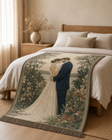 Oohfu Personalized Woven Photo Blanket, Custom Tapestry Throw