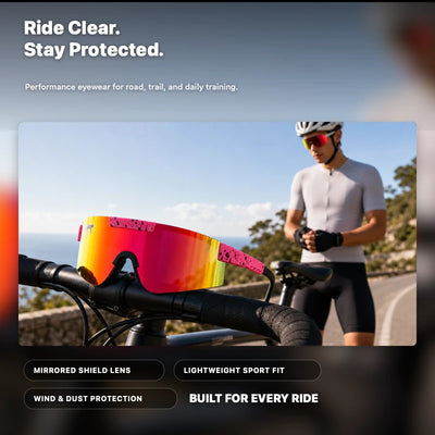 Polarised Wraparound Sports Sunglasses